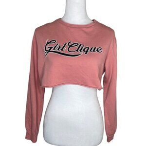H&M Divided Girl Clique Plush Pink Crop Top Women Hot Stylish Sexy XS